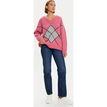 Dámský svetr Mustang Svetr Dana 1015415 Růžová Oversize XS