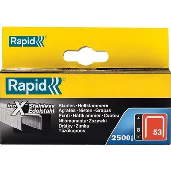 Spona do sešívačky RAPID Spony 53/8mm, 2500ks, nerez, krabička