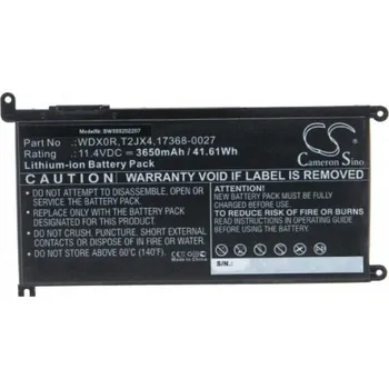 Baterie k notebooku VHBW Baterie pro Dell Inspiron 5378 / Latitude 3490, WDX0R, 3650 mAh