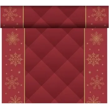 Jednorázový ubrus Šerpa TÉTE 0,4 x 24 m Dunicel RHOMBUS BORDEAUX