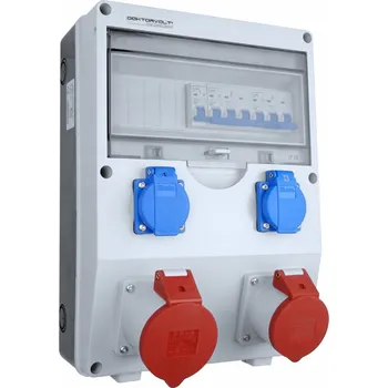Rozvaděč Staveništní rozvaděč ECO-S 32A 16A 2x230V Schuko Doktorvolt DV-2619-D