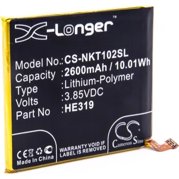 Baterie pro mobilní telefon VHBW Baterie pro Nokia 3, 2600 mAh