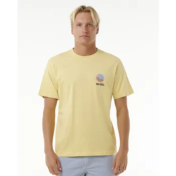 Pánské tričko Tričko Rip Curl SWC BREAKER TEE Straw velikost S