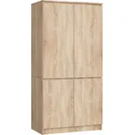Šatní skříň S90 4D CLP - dub sonoma