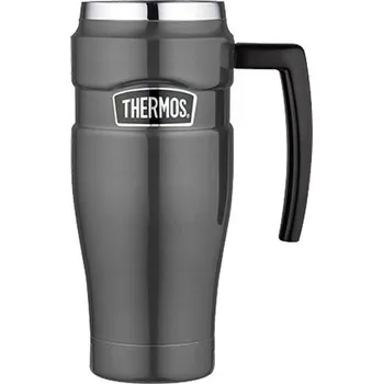 Termohrnek THERMOS Vodotěsný termohrnek s madlem 470ml - metalicky šedá