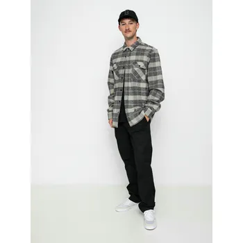 Pánská košile Brixton Bowery Heavy Weight Ls (black/charcoal) XL, šedá