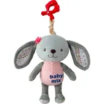 Baby Mix Dětská plyšová hračka s hracím strojkem a klipem - Králík