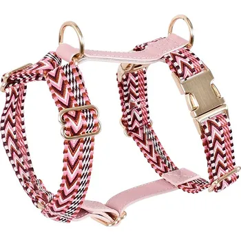 Postroj pro psa Chevron elegance postroj - overhead Barva: Růžová, Velikost: 44 - 66 cm