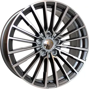 Alu kolo Alu kola Racing Line B5569, 20x10 5x112 ET41, šedivá + leštění vhodné pro BMW 6 Gran Turismo (2017-2023), BMW 7 G11 (2015-2022)