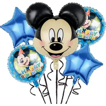 Balónek Sada foliových balonků Mickey 5 ks