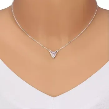 Náhrdelník Stříbrný náhrdelník 925 - hrozen vína na řetízku, zirkony, barevný přechod