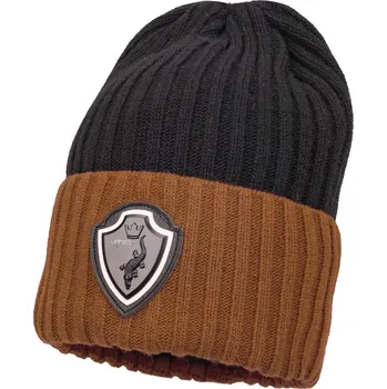 Čepice Pletená podšitá čepice Jamiks Almas barva: hnědá, Rozměr: 50