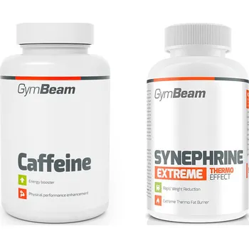 GymBeam Caffeine 90 kapslí + Synephrine 90 tablet