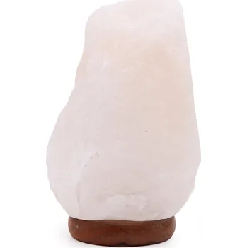 Solná lampa Ancient Wisdom Lampa z bílé himalájské soli na podstavci 2-3 kg