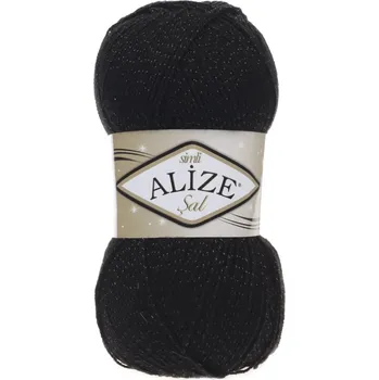 Galanterie Příze Alize Sal simli 60 černá