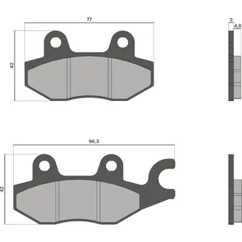 Motodíl Malossi Brzdové destičky 1070 Malossi - Sport 6217994BB