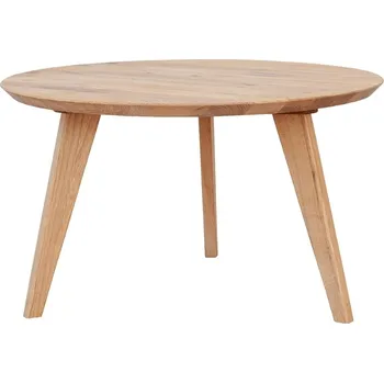 Konferenční stolek Kulatý stolek ORBETELLO 70 cm dub masiv Barevné provedení: Dub - přírodní