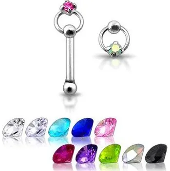 Piercing Šperky4U Stříbrný piercing do nosu - N01038-K