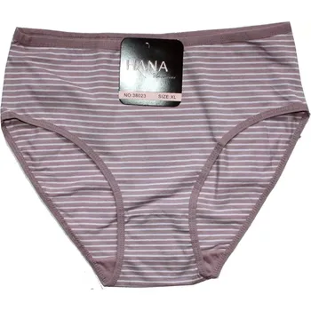 Dámské kalhotky do pasu proužek 38023 lila 607/266