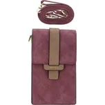 Kabelka na mobil Emboss s popruhem fialová