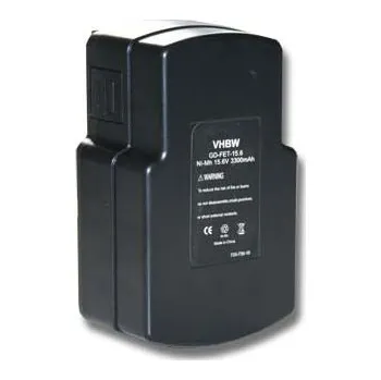 VHBW Baterie pro Festo Festool PS400 / TDK15.6, 15.6 V, 3.3 Ah