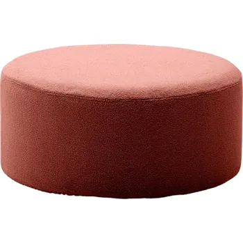 Taburet Terakotově červený bouclé taburet Kave Home Kaeli 90 cm