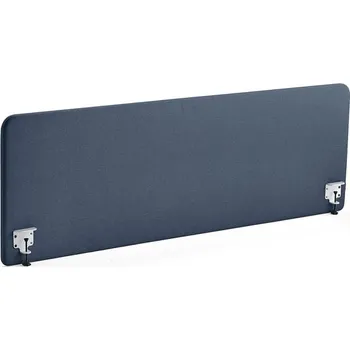 Paraván Stolový paraván ZONE, bílé svorky, 2000X650x36 mm, potah Hush, námořnická modrá