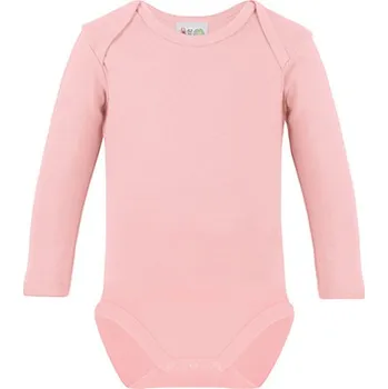 Kojenecký body Link Kids Wear Dětské body s dlouhým rukávem X945 Babypink 50-56