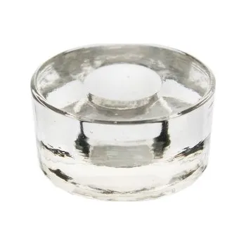 Svícen Svícen čiré sklo na kónickou svíčku - 54 mm