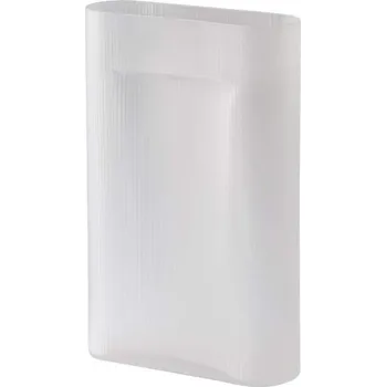 Váza Muuto Váza Ridge H48, white frosted glass
