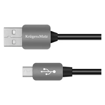 Datový kabel Kabel USB Kruger&Matz KM0324 USB / USB-micro 1m černý