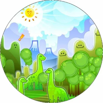 Jedlá dekorace na dort Jedlý papír Dinosauři 19,5 cm