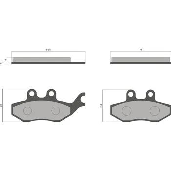 Auto-moto Malossi Brzdové destičky 2600 Malossi - Sport 6217433BB