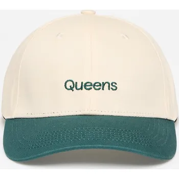 Kšiltovka Kšiltovka Queens Essential Two Color Cap Natural/ Forest Green Universal