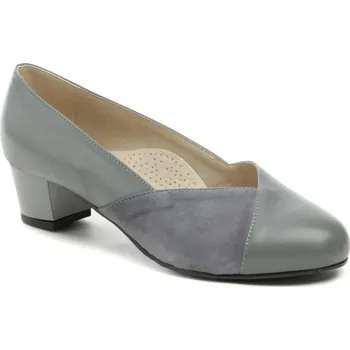 Dámské lodičky De plus 9818-K-4010 šedé dámské nadměrné lodičky šíře K EUR 44