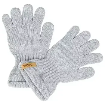 Rukavice Vlnka Dětské Merino vlněné rukavice světle šedá velikost oblečení L