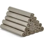 Pytle na odpad, zavazovací, 15 rolí (10 ks/role), 125 l, průhledné