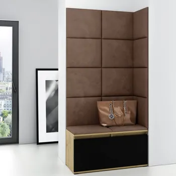 Předsíňová stěna Předsíňová stěna Emi 2 - dub artisan / černá