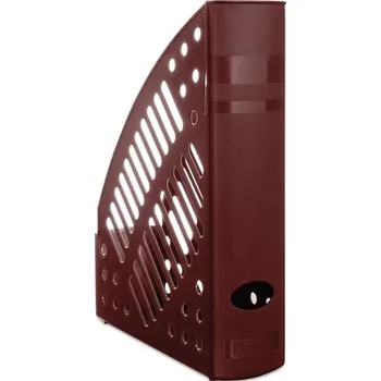 Kancelářské potřeby Donau Stojan na časopisy Donau, plastový, bordó 539.263