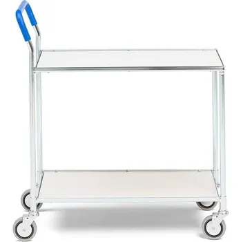 Policový vozík PUSH, 760x430 mm, bílý