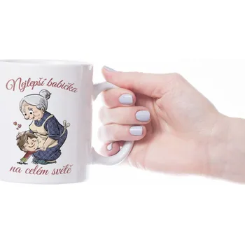 Hrnek pro babičku Nejlepší babička na celém světě - Žlutá