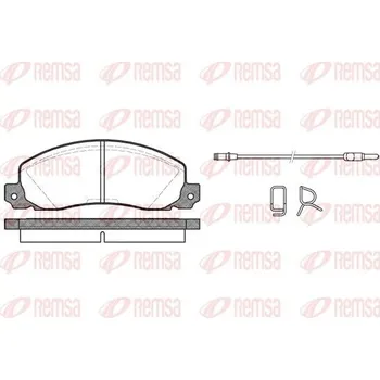 Brzdová destička Sada brzdových destiček, kotoučová brzda REMSA 0202.02