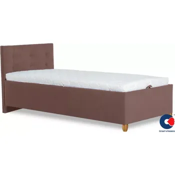 Postel Postel ALMA s lamelovým roštem 2, 200x90, hnědá (č.10/nohy buk)
