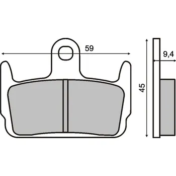 Brzda pro motocykl CL Brakes Brzdové destičky 0250 CL 200.3041.SC