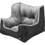 Autosedačka/cestovní pelech pro psy, 50 x 40 x 50 cm, černá/šedá