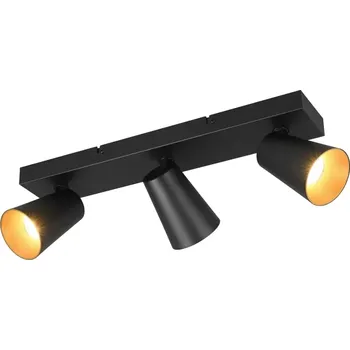 Bodové svítidlo Trio Leuchten 817100332 SHARP - Trojbodové stropní svítidlo v černé barvě, 3 x GU10 (Bodové stropní svítidlo v černé barvě)