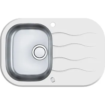 Granitový dřez Alveus WAVE 10 UP BÍLÁ + 5 % sleva v košíku s kódem SLEVA5