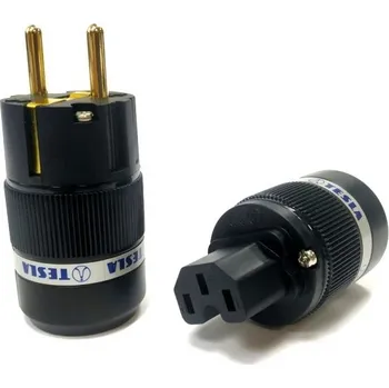 Příslušenství pro gramofon TESLA Sonet TE-90G - Pár pozlacených síťových konektorů 16/250V