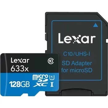 Paměťová karta Karta Micro SD MicroSDXC 128 GB Ano Lexar 633x