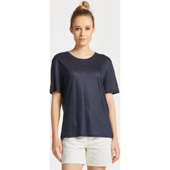 TRIČKO GANT LINEN SS T-SHIRT EVENING BLUE